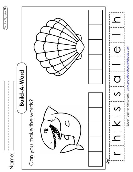 Build-a-Word #2: Shark and Shell