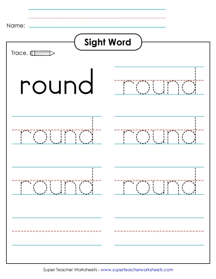 Trace the Word: Round
