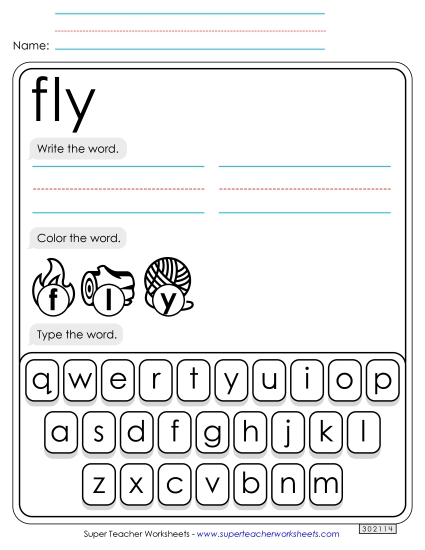 Write, Color, Type: Fly