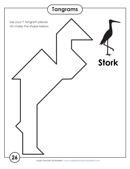 Tangram Puzzles #26-30