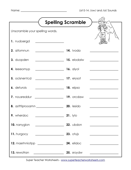 Word Scramble (E-14)