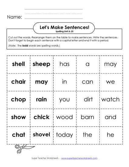 Let\'s Build Sentences (A-25)
