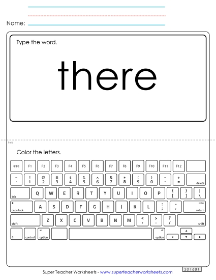 Type the Word: There