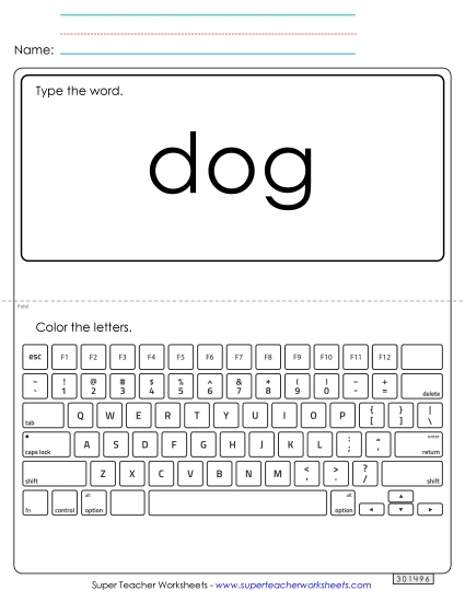 Type the Word: Dog