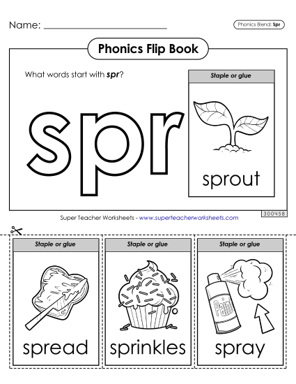 Phonics Flip Book (Spr-)