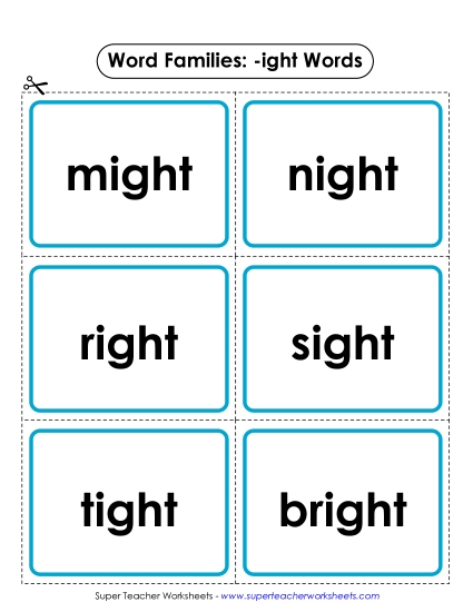 Flashcards (-ight)