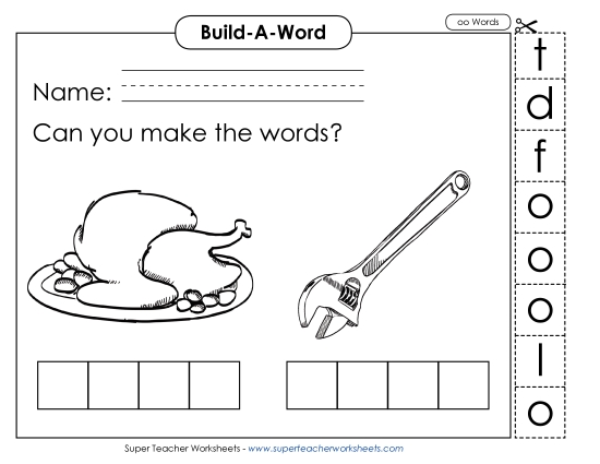 Build Words: Food and Tool