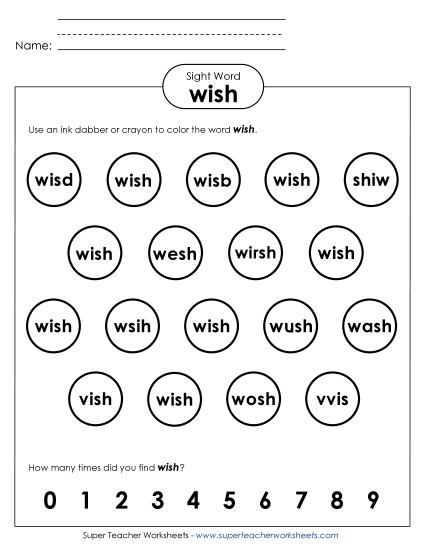 Dab or Color: Wish