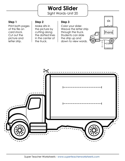 Word Slider (Unit 20)