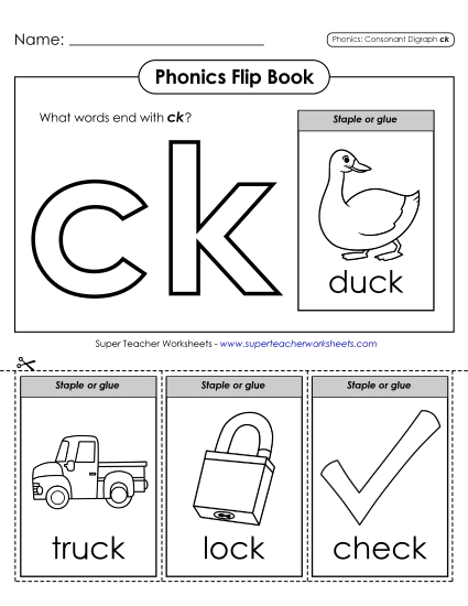 Phonics Flip Book (ck)