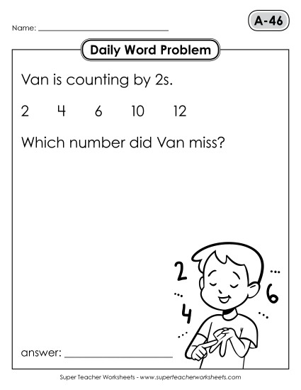 Daily Word Problems<br>A-46 through A-50