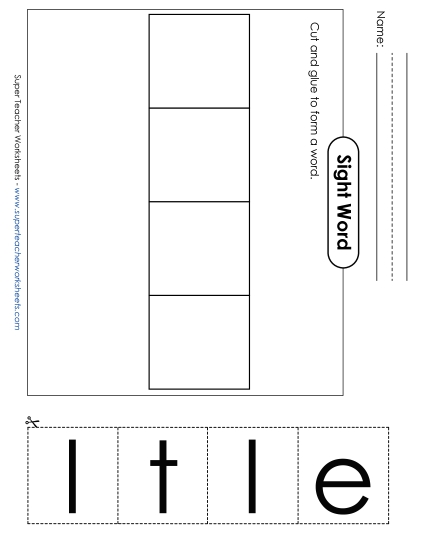 Large Cut-and-Glue: Tell