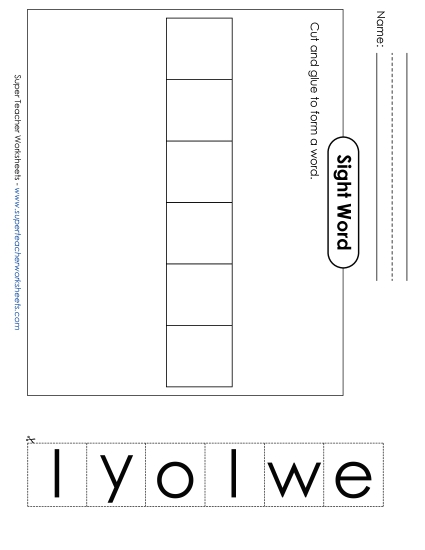 Large Cut-and-Glue: Yellow