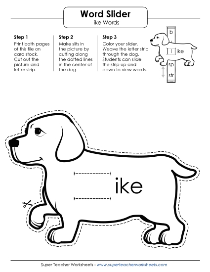 Word Slider (-ike Words)