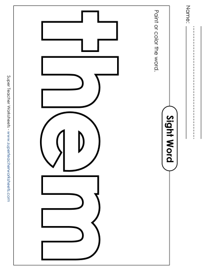 Paint or Color: Them