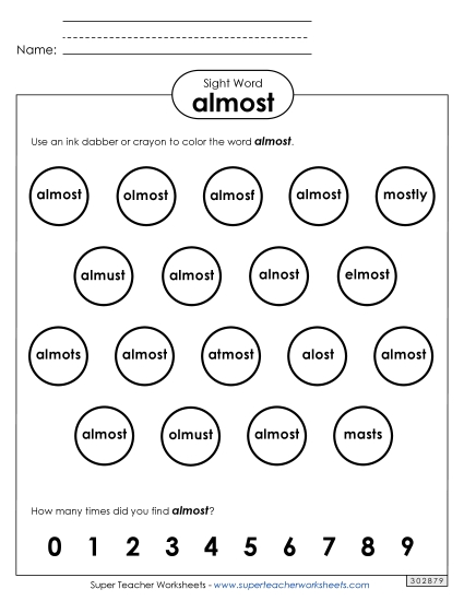 Dab or Color: Almost