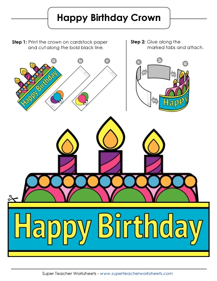 Birthday Crown (Full Color)
