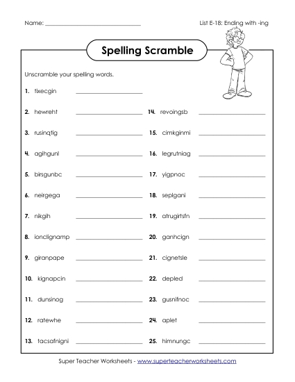 Unscramble (E-18)