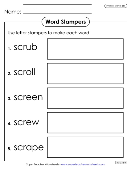 Letter Stampers (Scr Words)