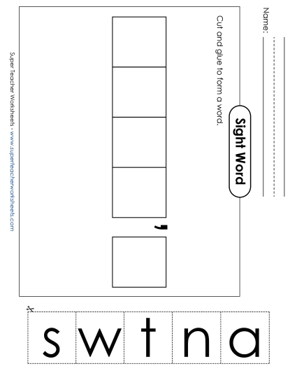 Large Cut-and-Glue: Wasn\'t