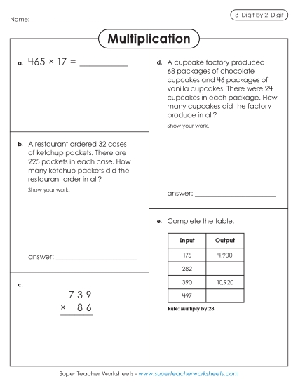Variety Worksheet