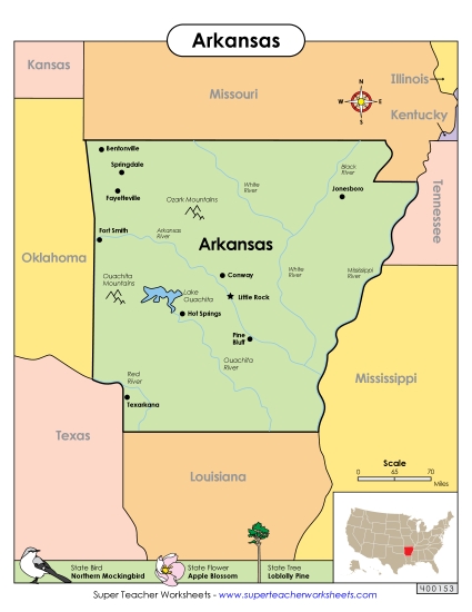 Map of Arkansas