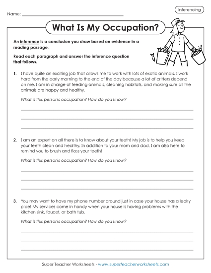 Inference: What Is My Job?