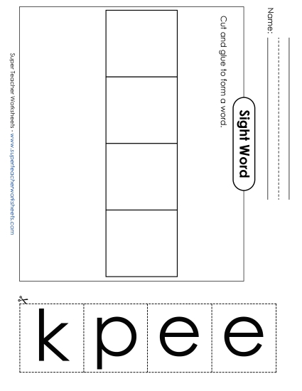 Large Cut-and-Glue: Keep