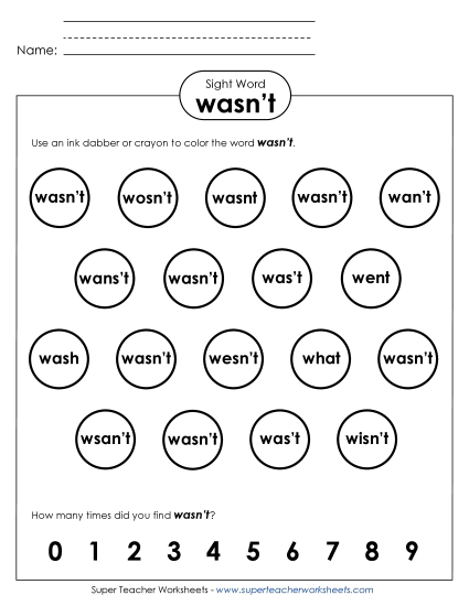 Dab or Color: Wasn\'t