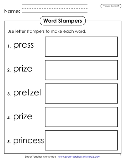 Word Stampers (Pr- Words)