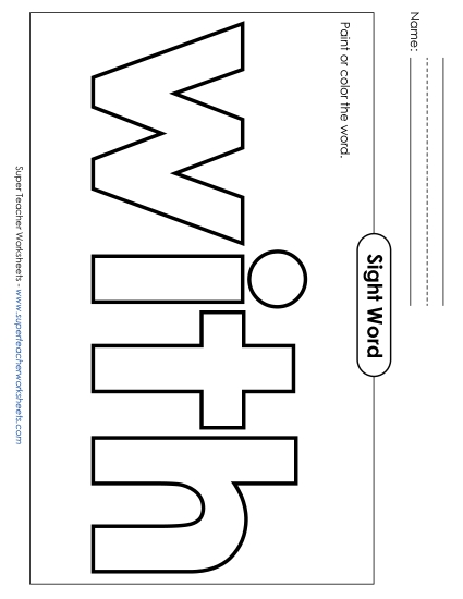 Paint or Color: With