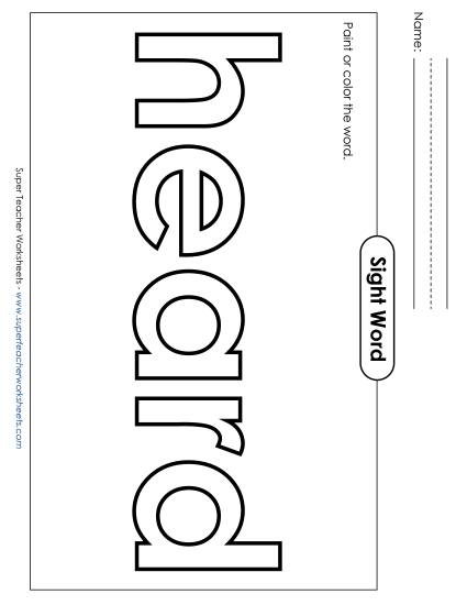 Paint or Color: Heard