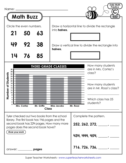 Daily Math Review - Math Buzz Classroom Teaching Material Daily Math Review - Math Buzz Classroom Teaching Material