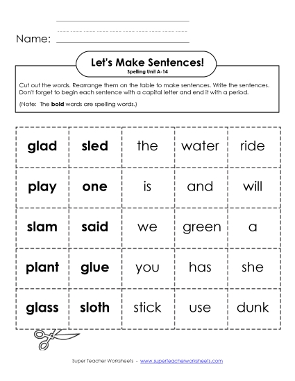 Let\'s Build Sentences (A-14)