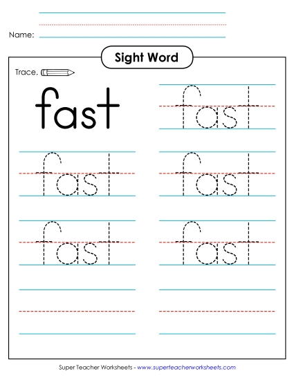 Trace the Word: Fast