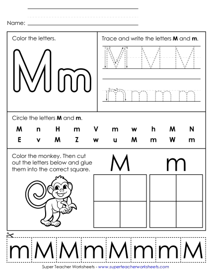 Letter M - Mixed Skills (Basic)