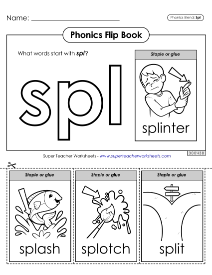 Phonics Flip Book (Spl-)