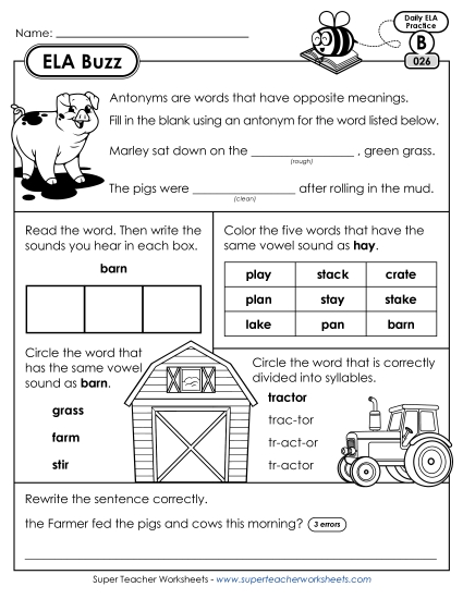 ELA Buzz: Week 6<br>Worksheets 26 through 30