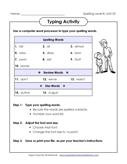 Typing Activity (B-23)