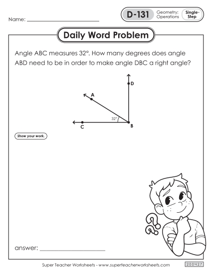 Daily Word Problems <br>D-131 through D-135