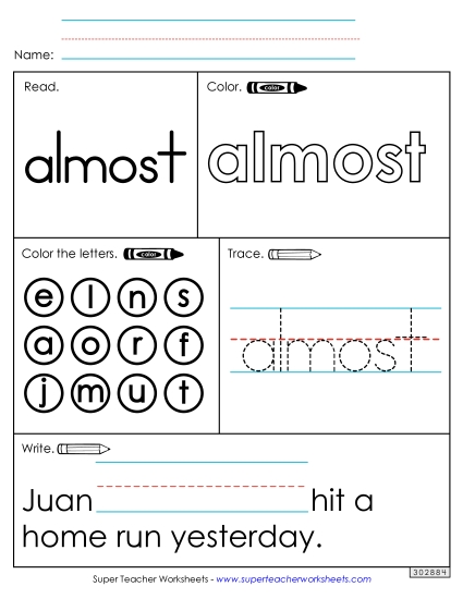 Worksheet 1: Almost