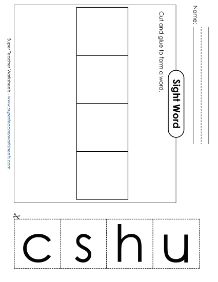 Large Cut-and-Glue: Such