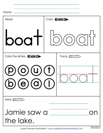 Worksheet 1: Boat