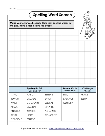 Make a Word Search (E-3)