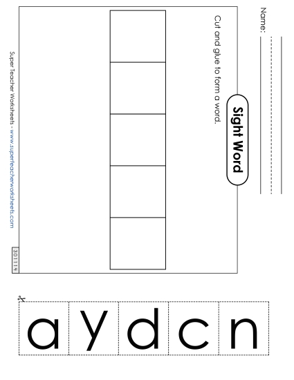 Large Cut-and-Glue: Candy