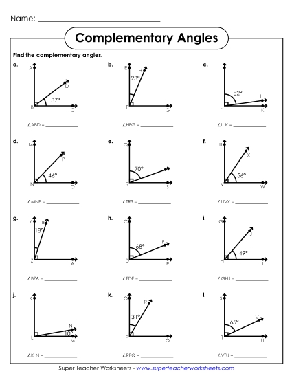 Middle School Math Content Free Printable Worksheet