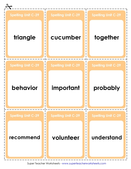 Flashcards (C-29)