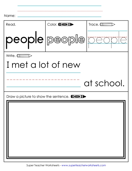 Worksheet 3: People