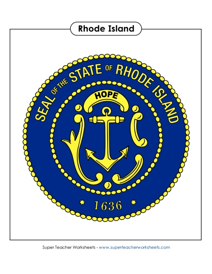 Rhode Island State Seal (Full-Color Version)