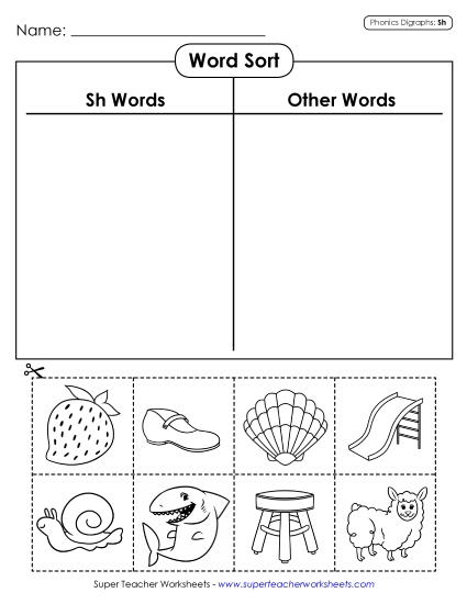 Word Sort (Cut and Glue)